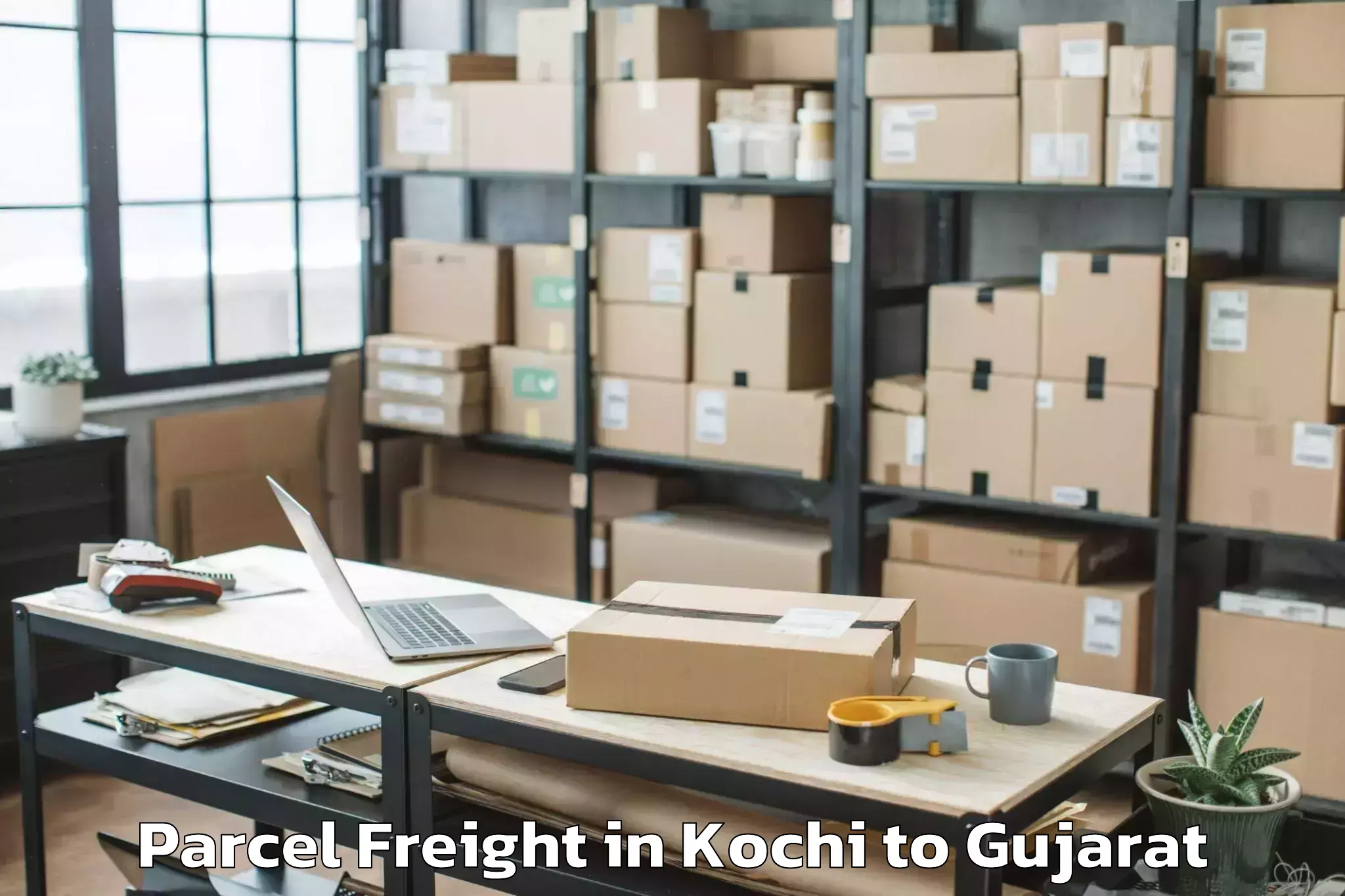 Efficient Kochi to Siddhpur Parcel Freight